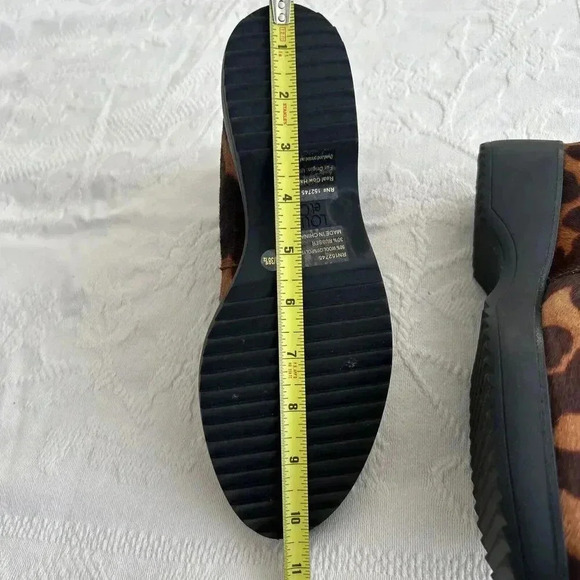 LOUISE ET CIE Calf Hair Pony Booties Leopard Print Women’s Size 8M 38.5 EUC - Picture 4 of 13